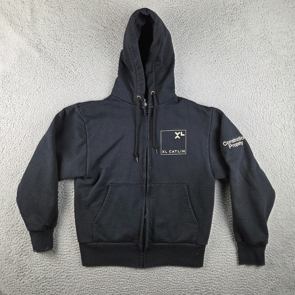 Camber Thermal Lined Zip Hoodie Small Black USA‎ Made Heavyweight Workwear